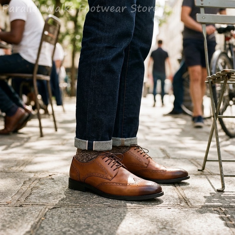Men'S Shoes Brogues - Zapatos Derby Brogue para hombre, zapatos