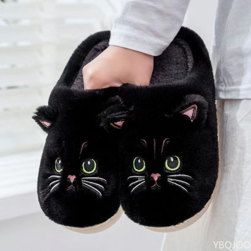 Men'S Shoes To Women'S - Nuevas Pantuflas de Algodón para Otoño