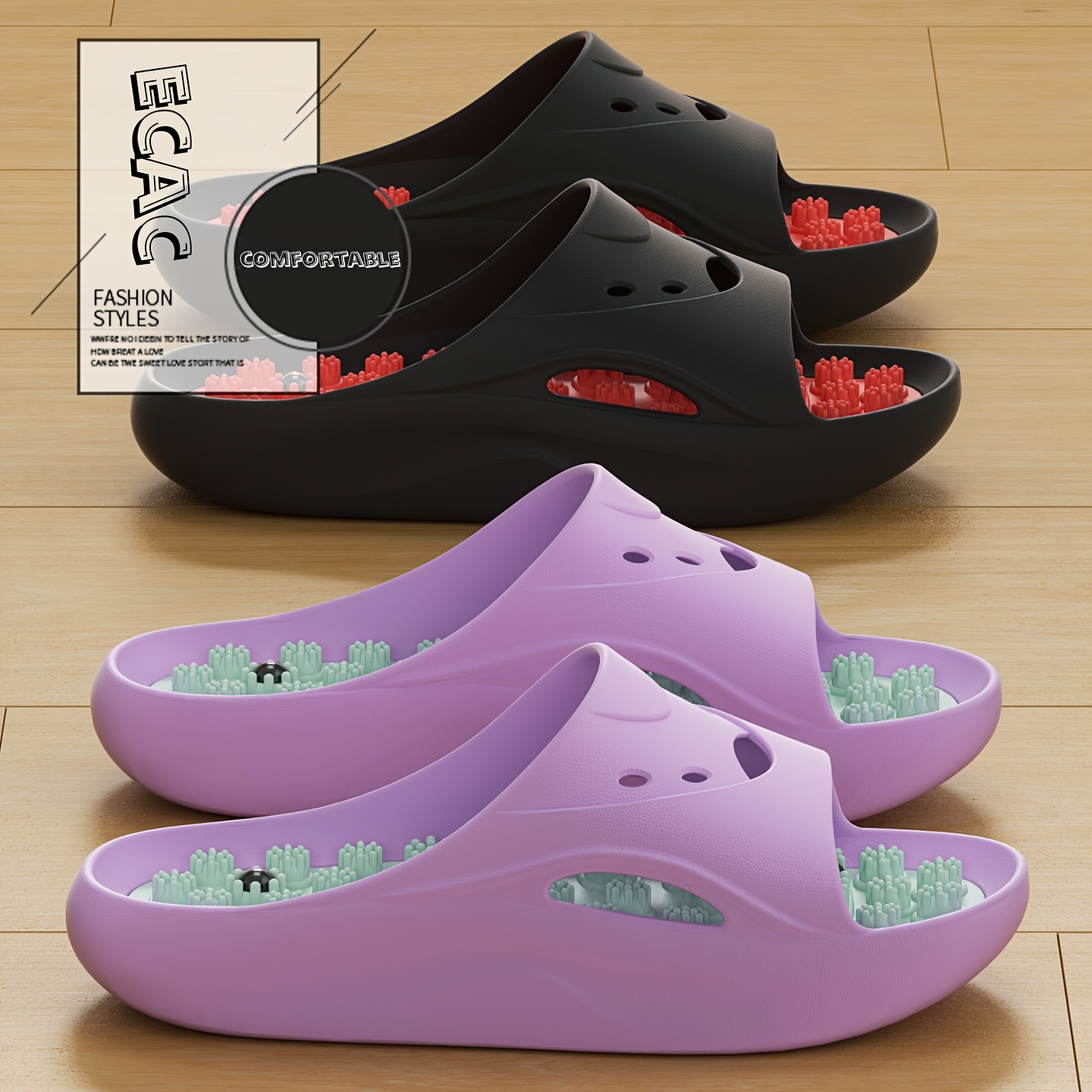 Men'S Shoes To Women'S - Pantuflas de Masaje EVA para Hombre