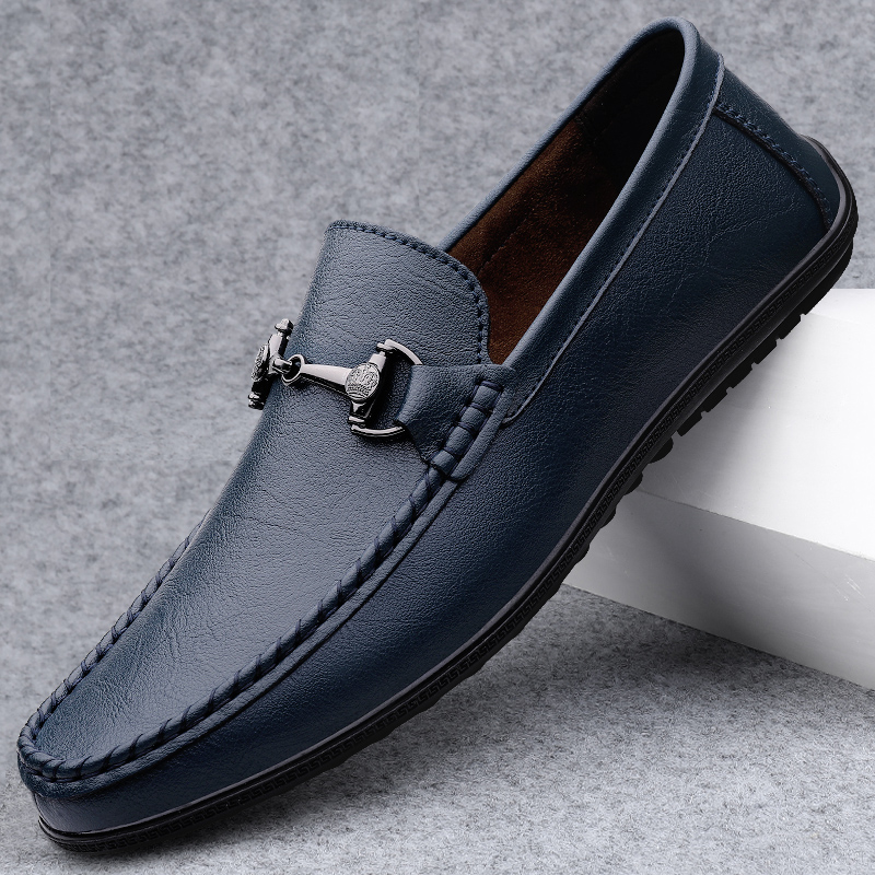 Boat Shoe Leather - Nuevos Zapatos Negros para Hombre, Mocasines
