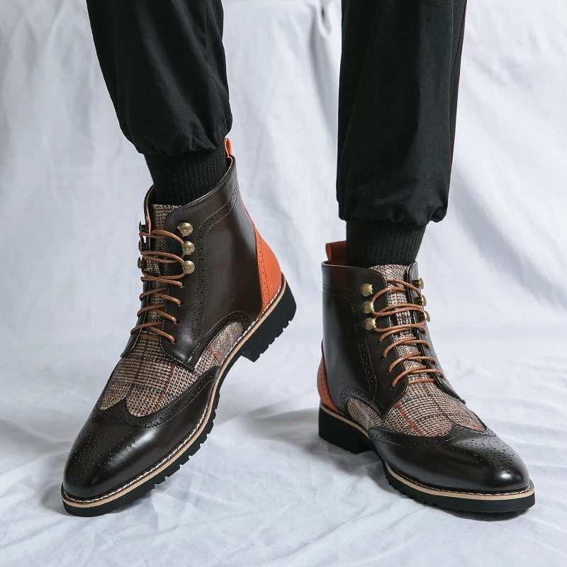 Zapatos Brogue negros Retro Pa - Men'S Shoes Brogues reseña y precio