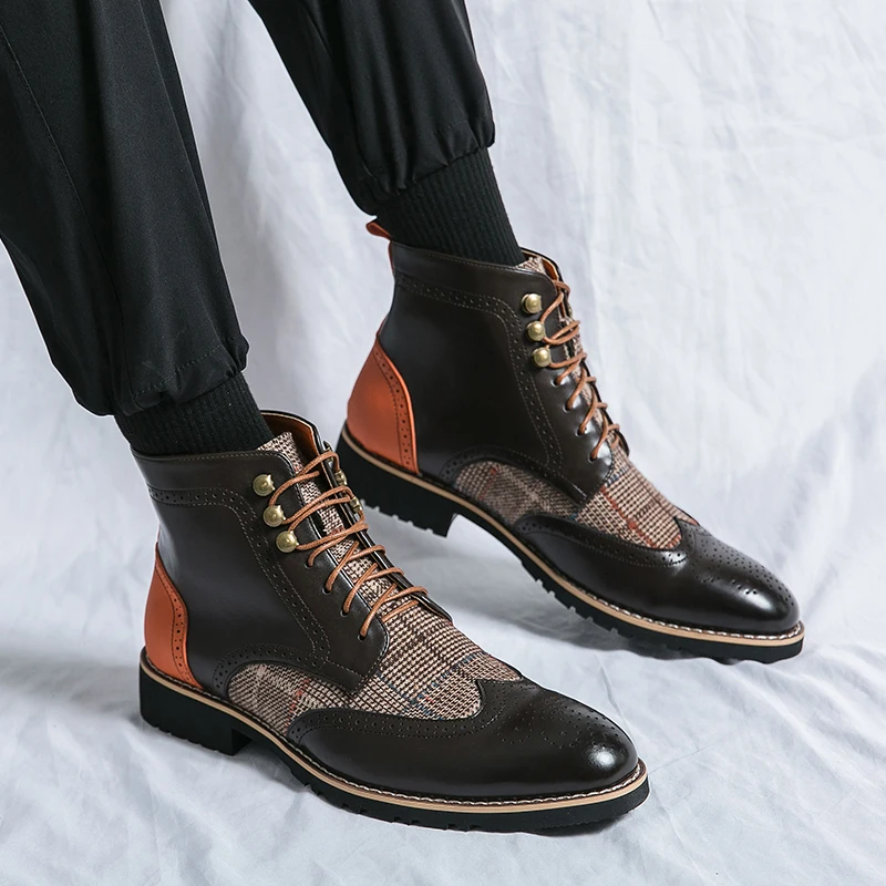 Zapatos Brogue negros Retro Pa - Men'S Shoes Brogues reseña y precio