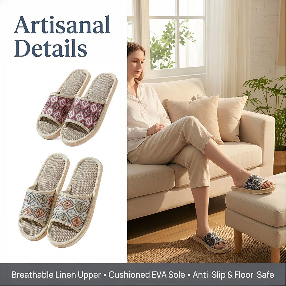 Pantuflas de Lino para las Cua - Men'S Shoes To Women'S reseña y precio