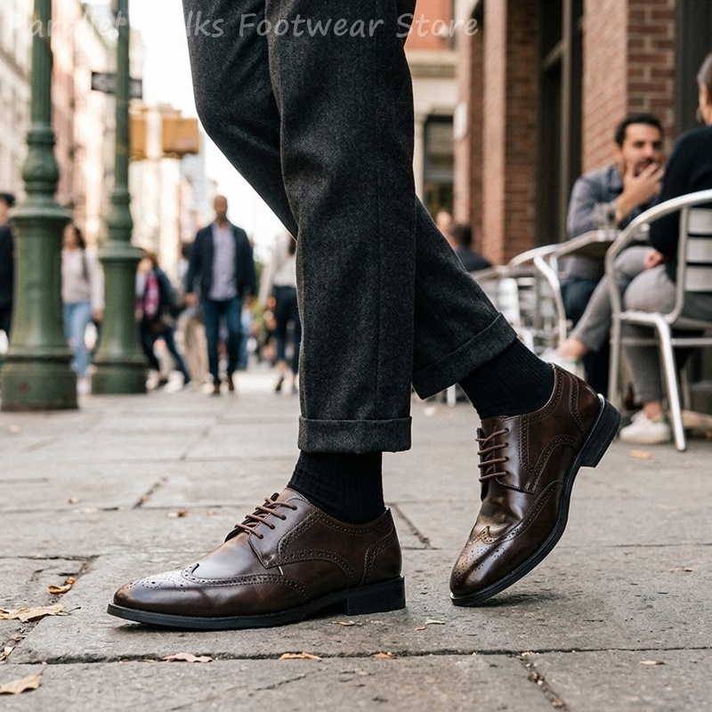 Zapatos Derby Brogue para homb - Men'S Shoes Brogues reseña y precio