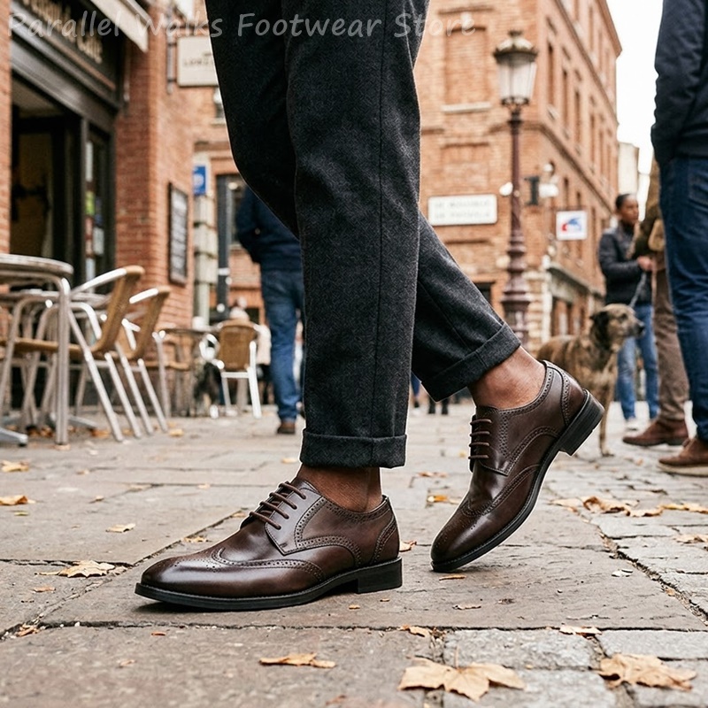 Zapatos Derby Brogue para homb - Men'S Shoes Brogues reseña y precio