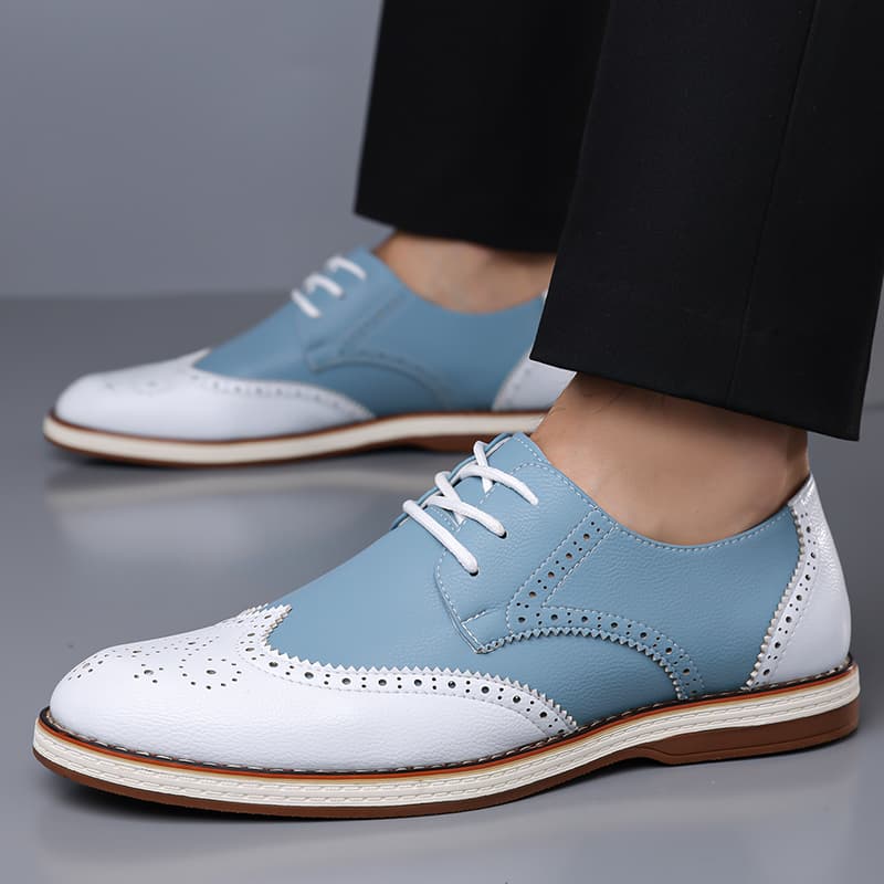 Zapatos Oxford de dos tonos en - Men'S Shoes Brogues reseña y precio