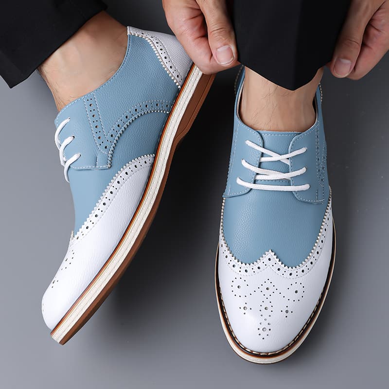 Zapatos Oxford de dos tonos en - Men'S Shoes Brogues reseña y precio