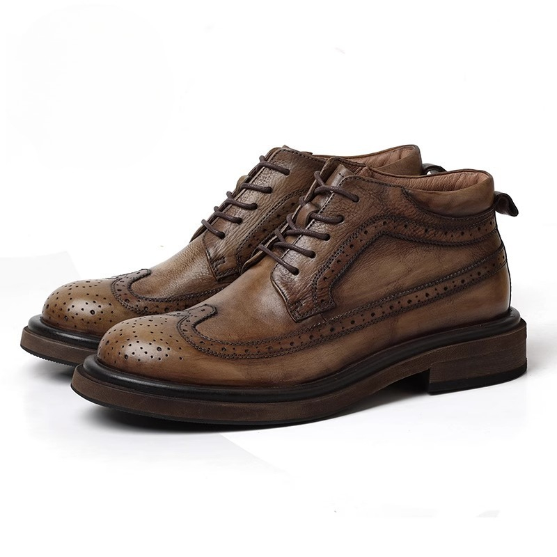 Zapatos de cuero informales de - Men'S Shoes Brogues reseña y precio