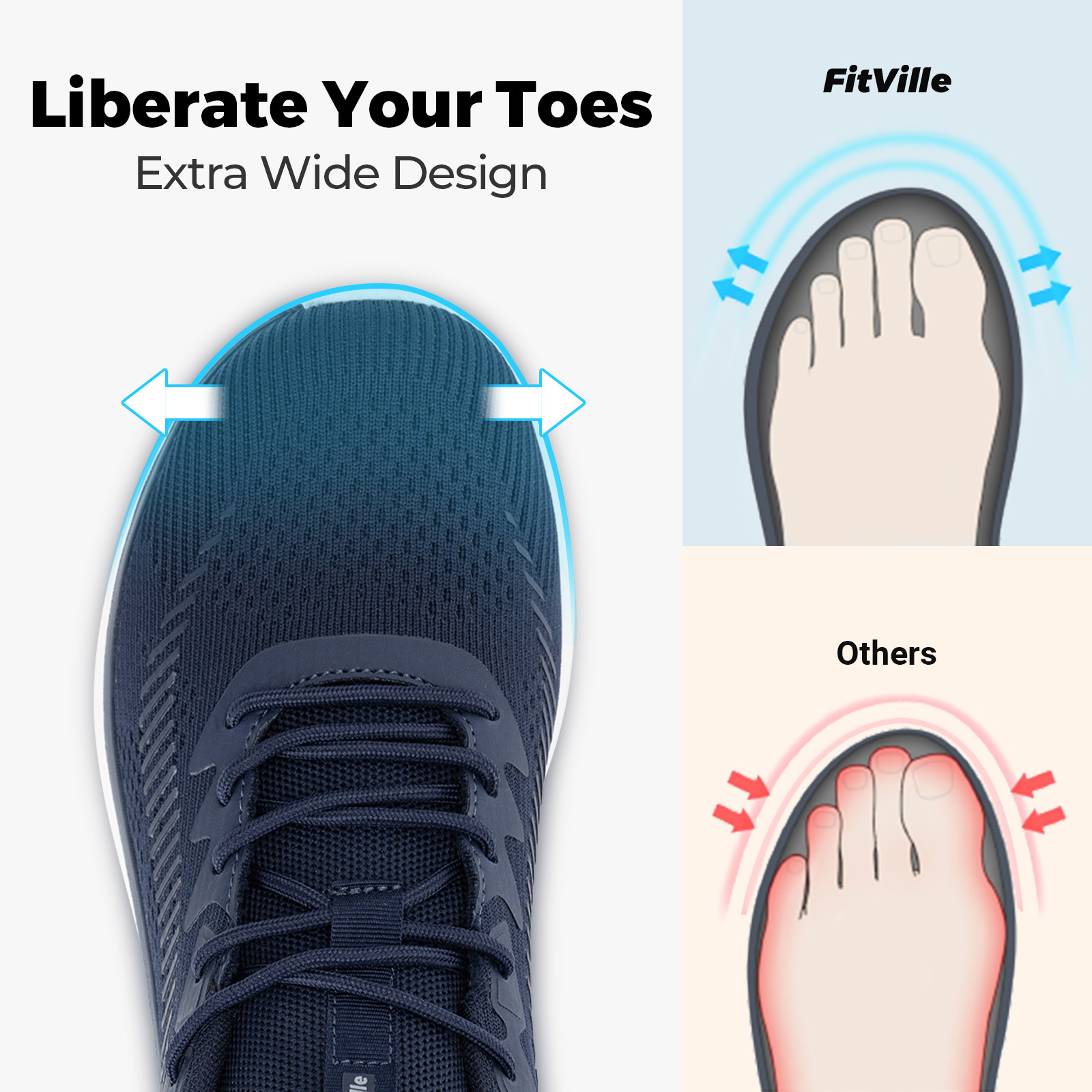 FitVille Zapatos para caminar  - Men'S Shoes Plantar Fasciitis reseña y precio