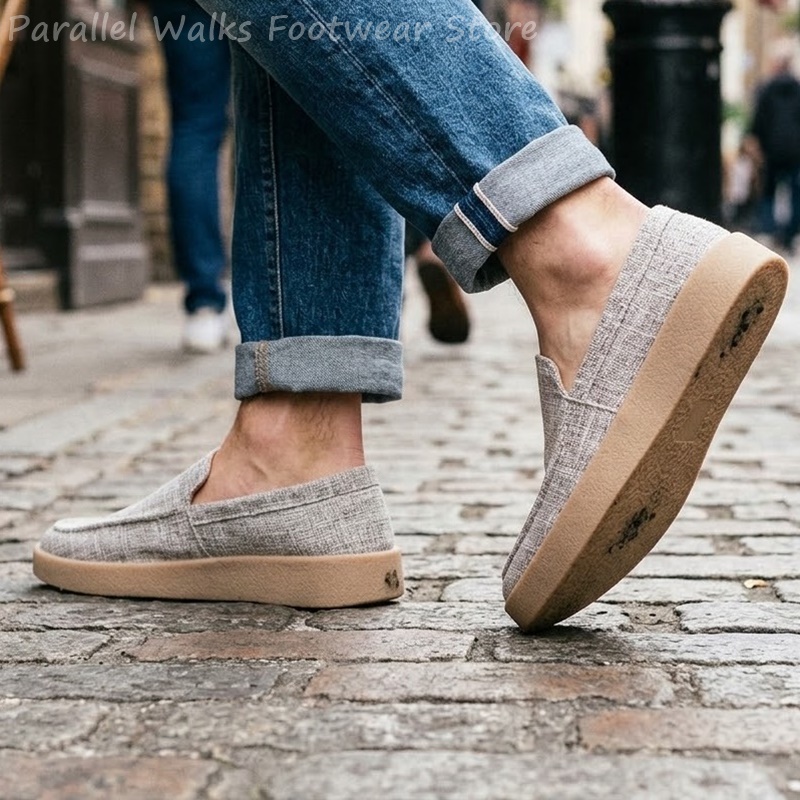 Zapatos tipo mocasín de lona p - Boat Shoe Leather reseña y precio