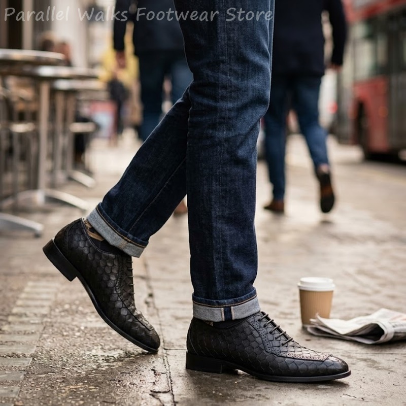 Zapatos Oxford de hombre con d - Men'S Shoes Brogues reseña y precio