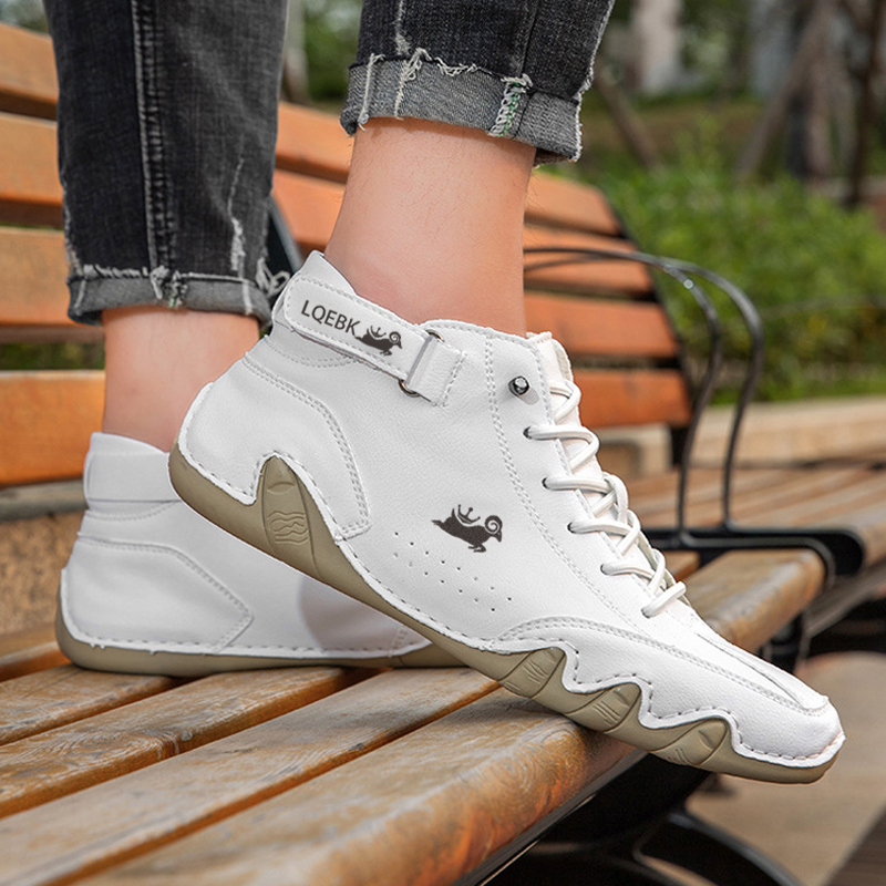 Zapatos de cuero para hombre,  - Boat Shoe Leather reseña y precio