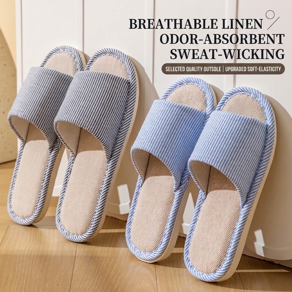 Pantuflas de Lino Transpirable - Men'S Shoes To Women'S reseña y precio